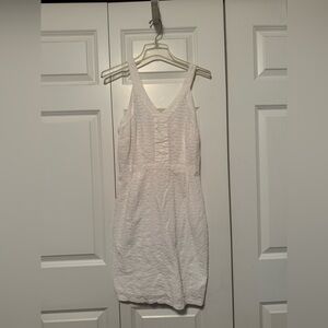 Old Navy White Mini Dress V-Neck Sleeveless